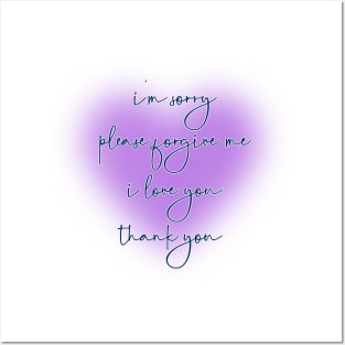 Ho’oponopono I Love You… Posters and Art